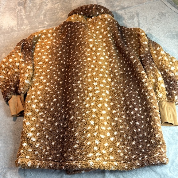 🎯NWOT BumbleBella by Jill Martin Sherpa Jacket Coat Brown Size XS/S - Picture 11 of 15